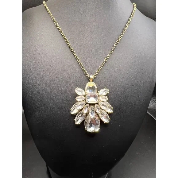 J. Crew Rhinestone Blossom Pendant - Picture 7 of 7